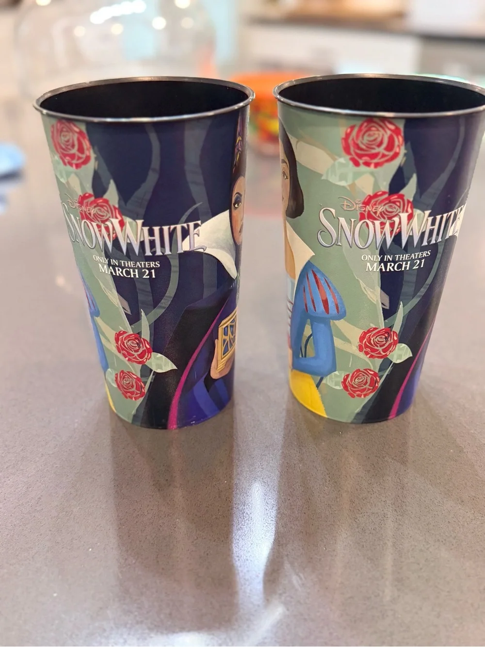 Disney Snow White & Evil Queen Cups Set of 2 Movie Collectible